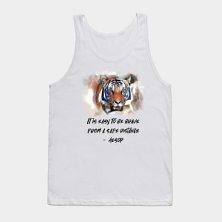 Aesop Satire: Bravery. Words of Wisdom Collection Tank Top